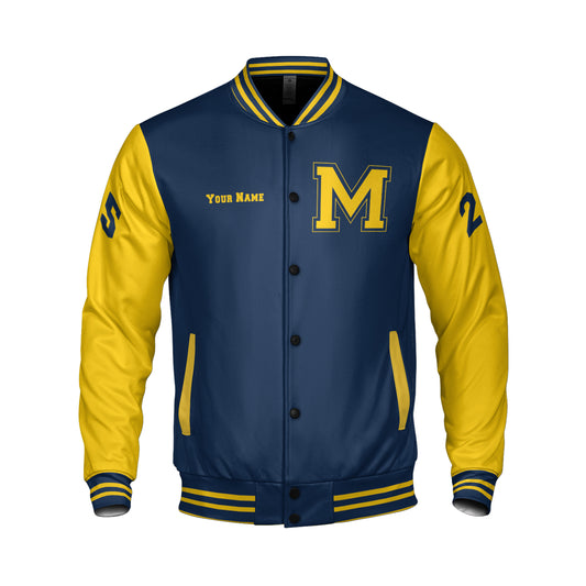 Blue And Yellow Varsity Jacket