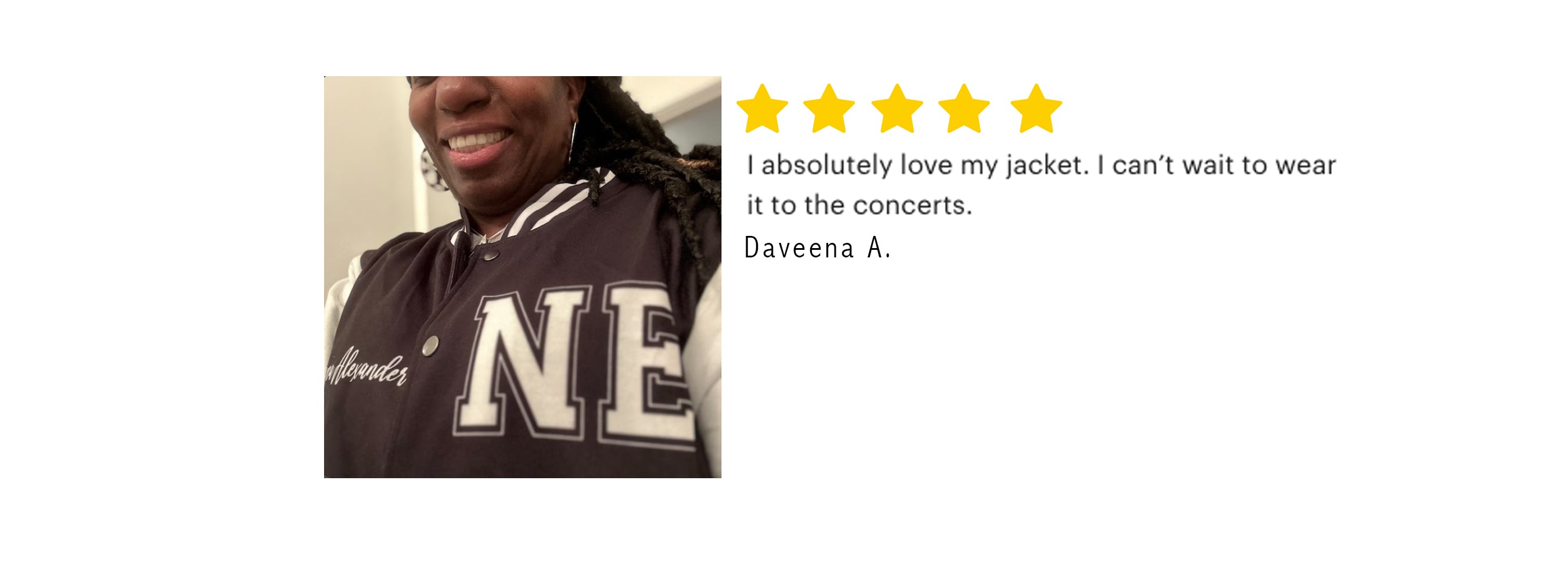 black varsity jacket testimonial 4