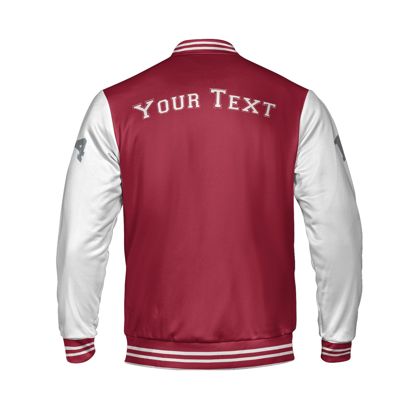 Mens White Varsity Jacket | Crimson And White Varsity Jacket