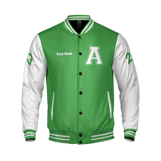 Green And White Varsity Jacket