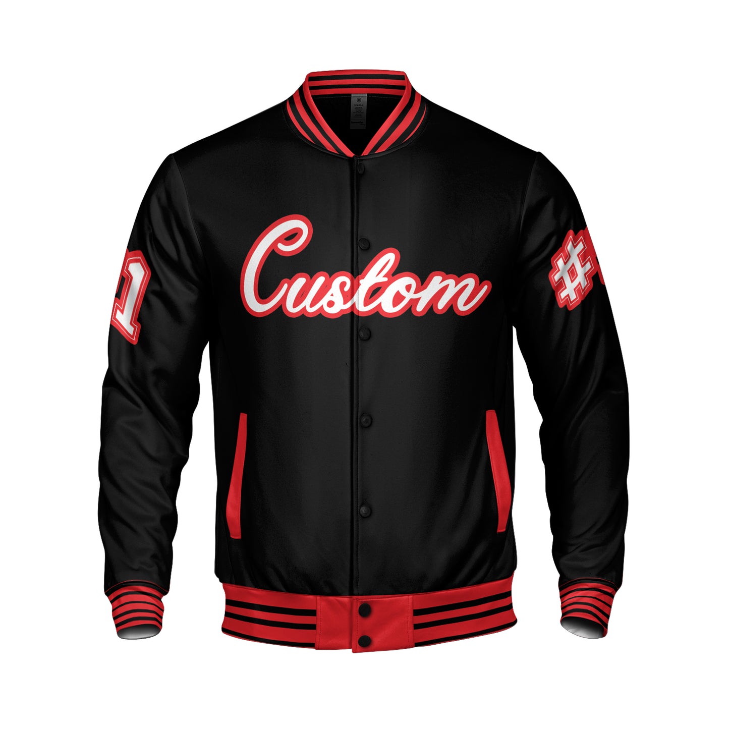 Red And Black Varsity Jacket Sports