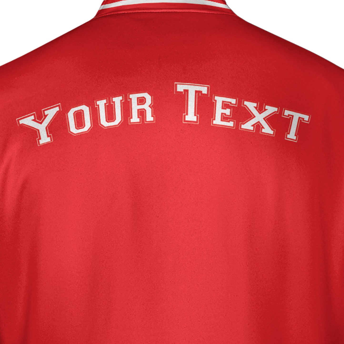 Red Striped Varsity Jacket