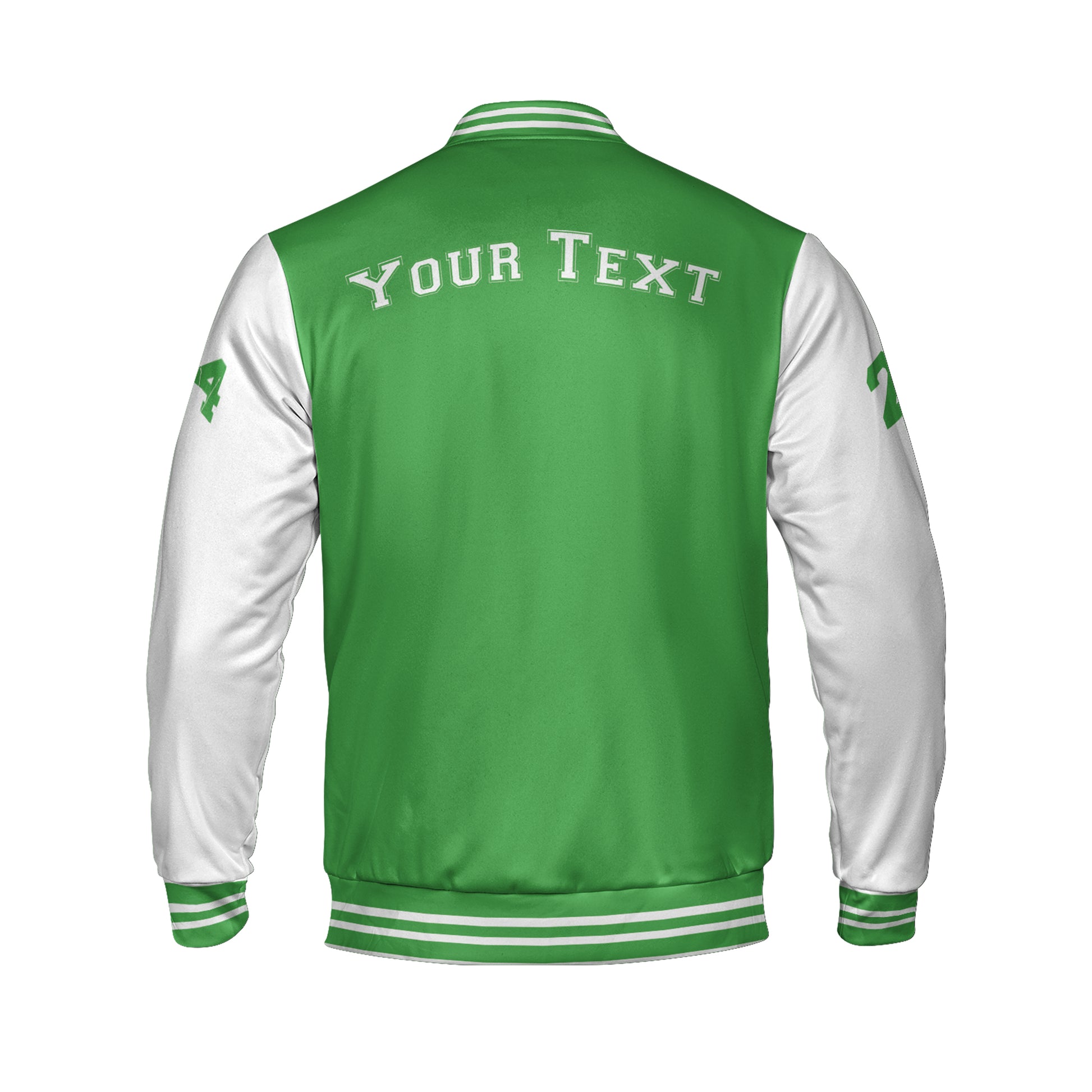 Green And White Letterman Jacket