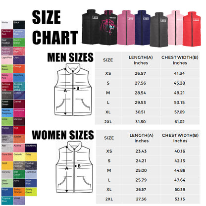 Custom Padded Vest Jacket - Available In All Colors