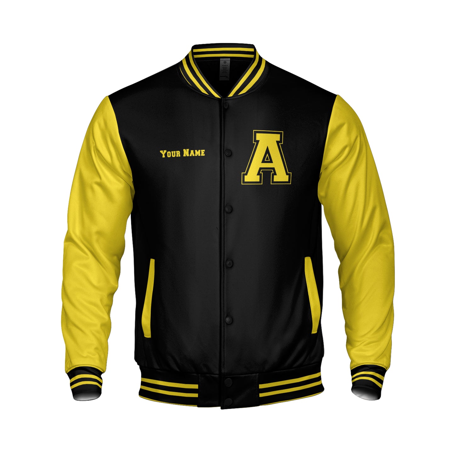 Yellow And Black Varsity Jacket